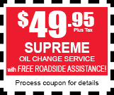 Oil Change Coupon 
